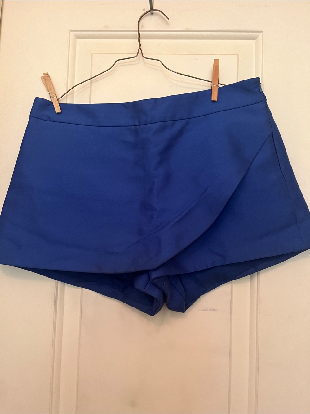 DO+BE Royal Blue Wrap-Front Skort